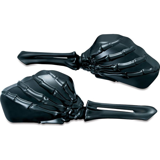 1758 Kuryakin Skeleton Hand Mirror Black SKELETON HAND MIRRORS, BLACK HEAD/BLACK STEM [Parallel Import]