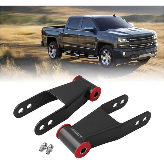 2-inch rear drop lowering shackle suspension kit 1988-1998 Chevrolet & GMC C1500/C2500 1988-2019 Silvarard Sierra 1500 Replacement # 410520