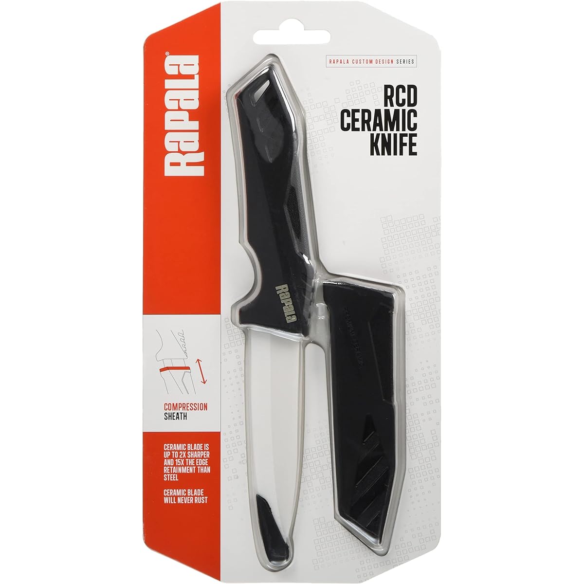 Rapala RCD Ceramic Utility Knife 10cm RCD CERAMIC UTILITY KNIFE RCDCUKB4