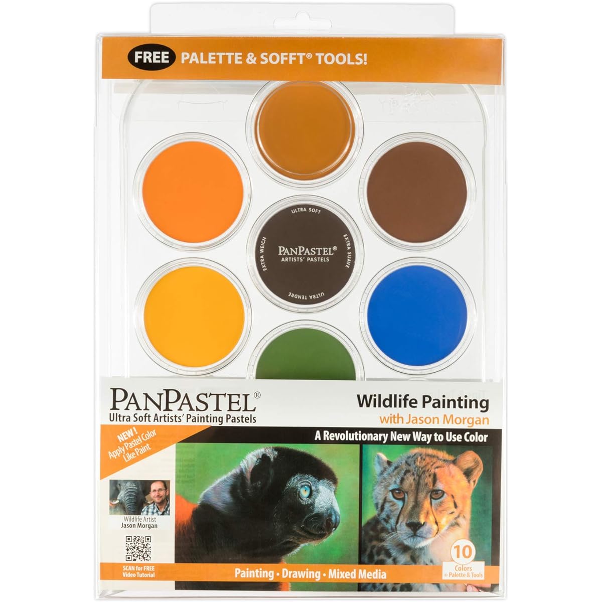 PanPastel 30082 Jason's Wildlife Kit 10 Color Set 318442