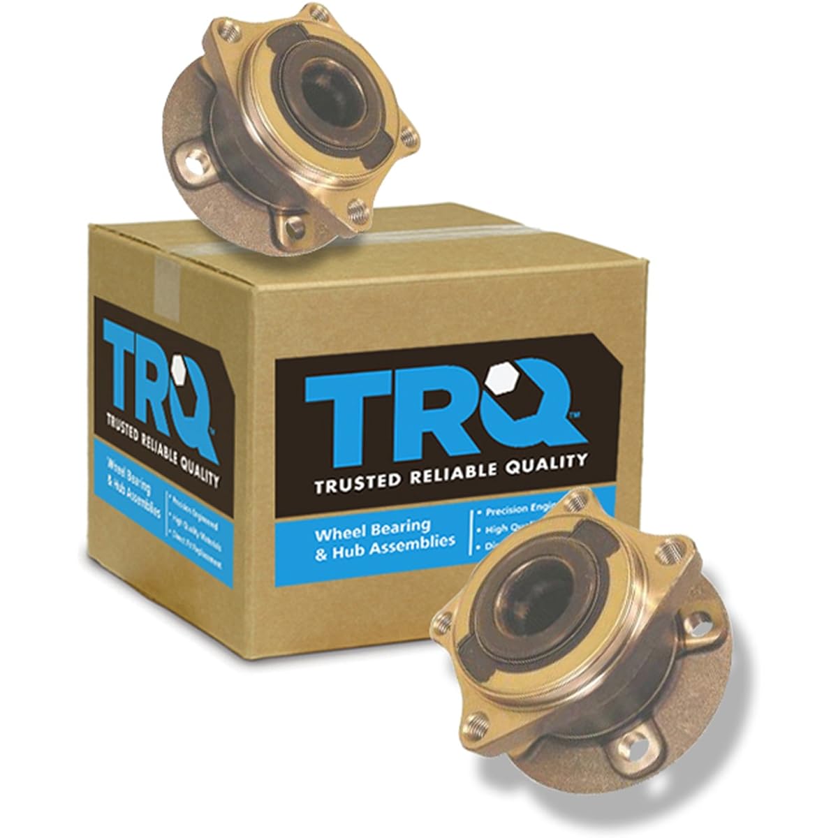 TRQ rear wheel hub & bearing left and right pairs 03-11 VOLVO XC90 XC-90 for AWD