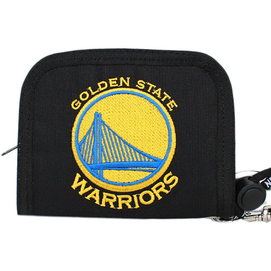 NBA Team Wallet NBA Wallet Wallet Children Basketball Team Goods Zipper Closure Men's Bifold [13x10x3cm] [NBA-001] WARRIORS