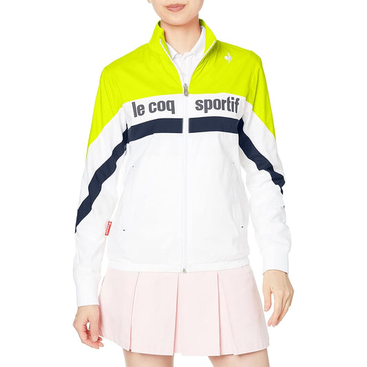 [Le Coq Sportif Golf] [21 Autumn/Winter Model] Golf Blouson Color Block Logo Water Repellent Stretch QGWSJK00 Women's