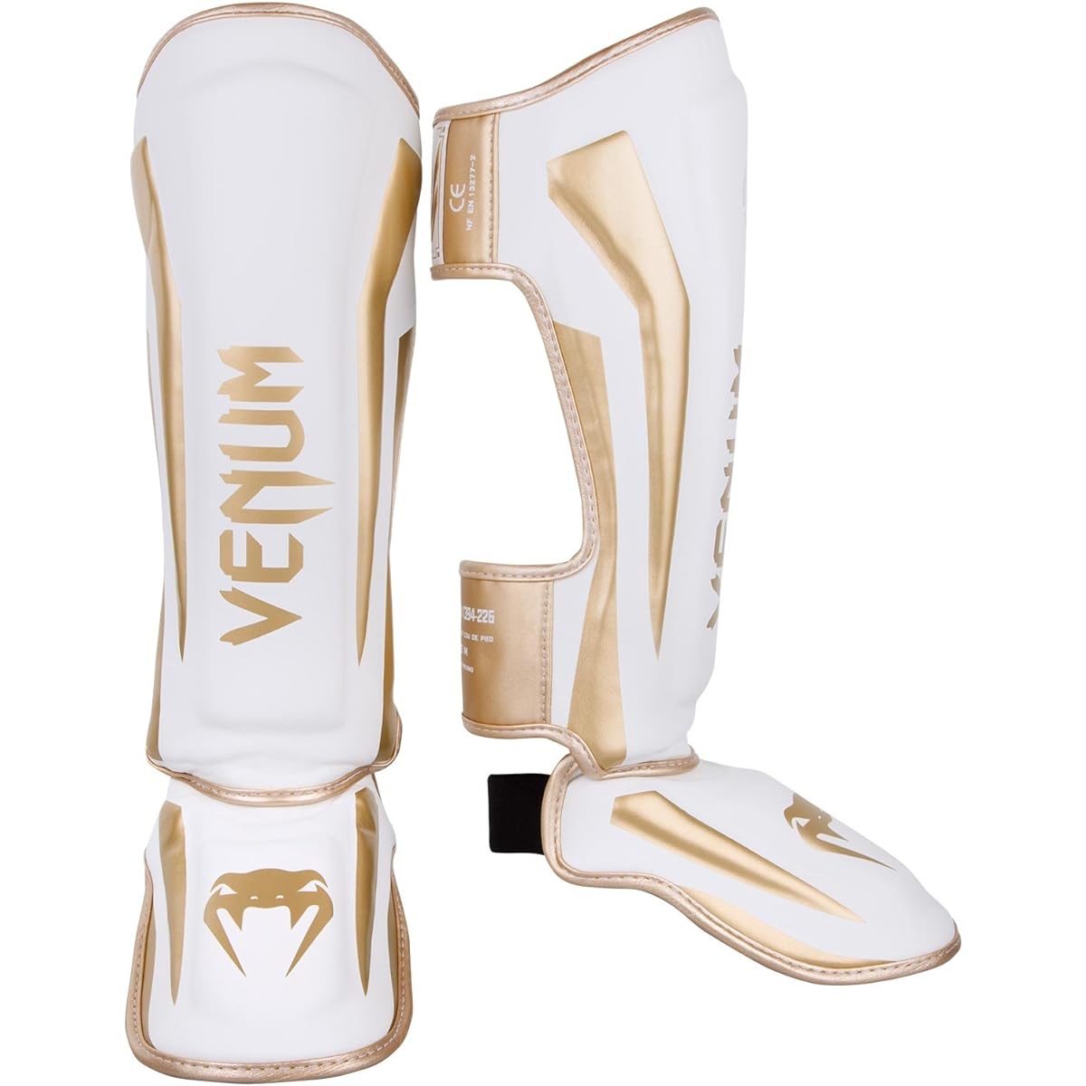 VENUM Stand Up Shin Guard Elite - Elite (White/Gold)