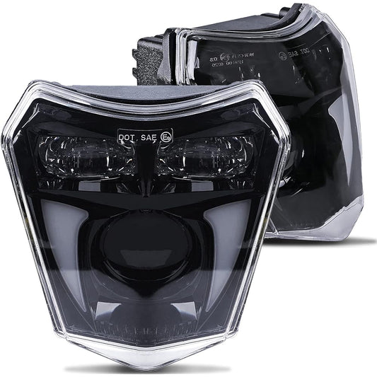 AUDEXEN LED Headlight 65W High Beam Low Beam Day Running Light Dirt Bike Off-Road SX XC SX-F SXF EXC EXC-F Pit Bike Motorcycle ATV