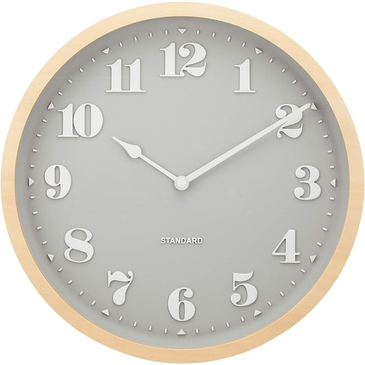 Interform Wall Clock Radio Clock Tovet CL-2125NA Wood Nuance Color Diameter 30cm