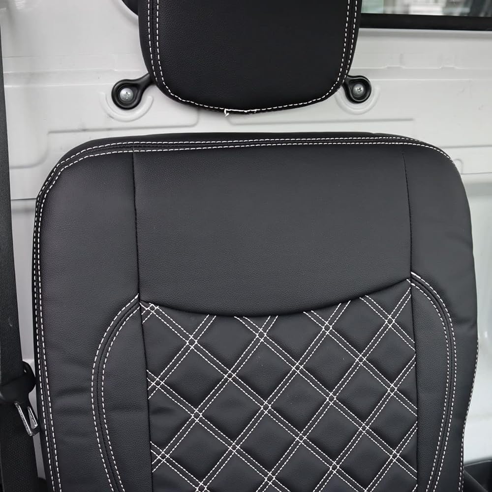 Carry Carry Seat Cover White Stitch Driver Side Stitch Custom Stylish Farm Work Dirt Prevention Anti-Slip Anti-Slip Suzuki Carry DA16 DA16T