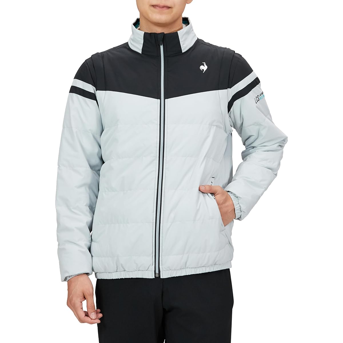 [Le Coq Sportif Golf] Blouson [Stretch Forcer] Standard Filling Water Repellent Windproof Sleeves Detachable Heat Navi 2WAY Golf QGMWJK04 Men's