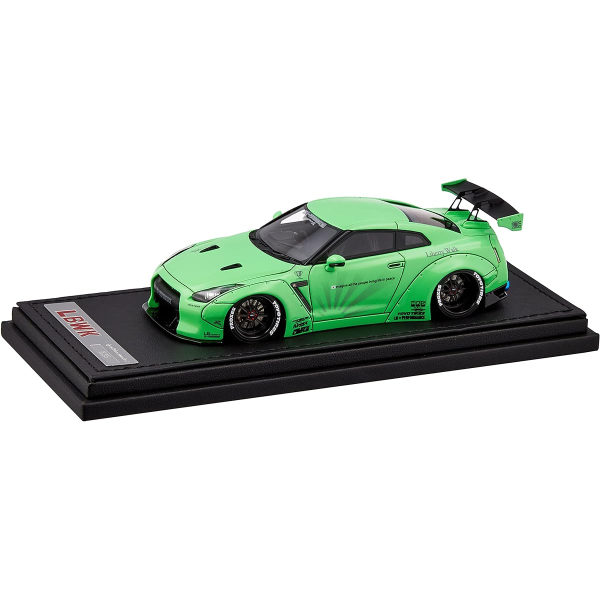 ignition model 1/43 LB-WORKS GT-R (R35) Green Metallic finished product