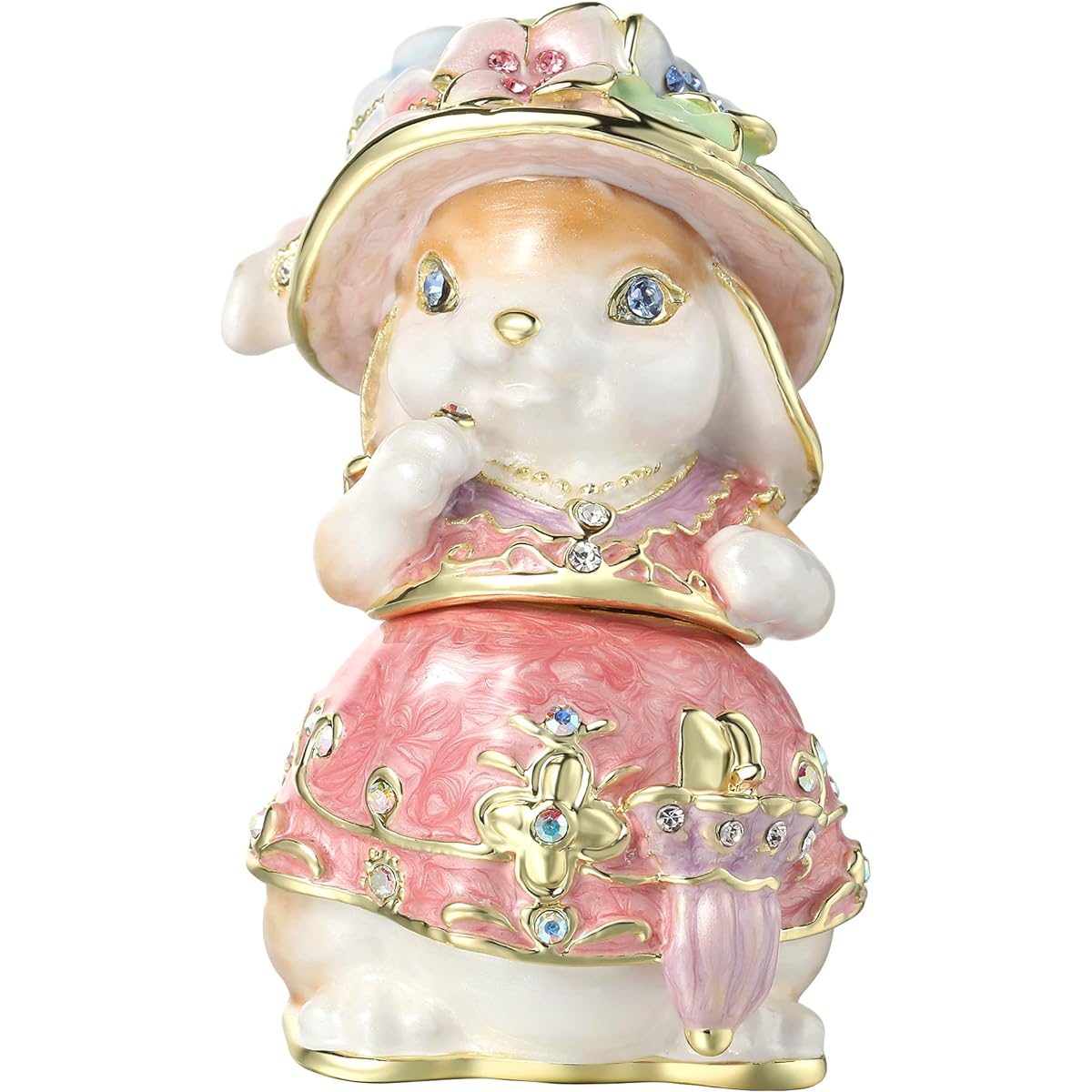 Rabbit Series Rabbit Baron Rabbit Lady Rabbit Lady (Spring Color) Ornament Rabbit Rabbit Jewelry Box Pierce Tokyo Ginza PICALS Tokyo Ginza Picals Cute Brand Stylish Present (Rabbit Lady (Spring Color))