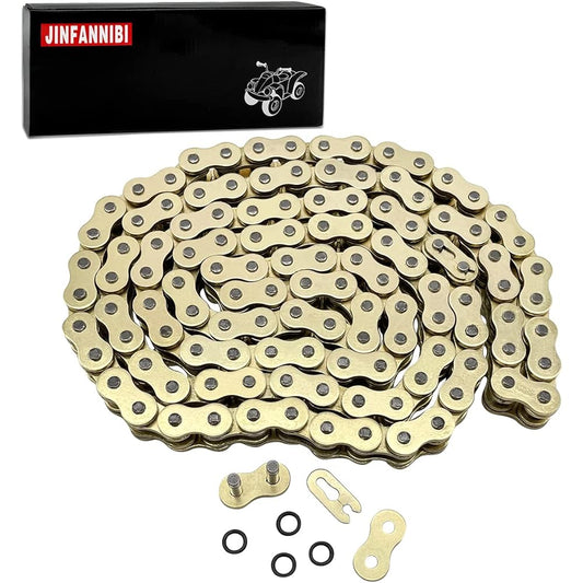 JINFANNIBI 525 Drive Chain 120 Link O Ring Master Link Motorby ATV UTV