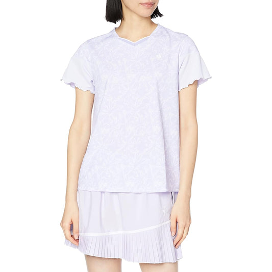 [Le Coq Sportif] Short Sleeve Game Shirt, Tennis Practice Match, Official, High Speed Dry, Women's