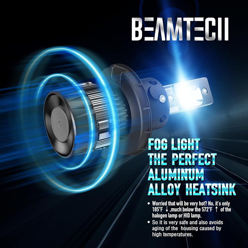 BEAMTECH LED LED Headlight Light bulb 6500K 8000 Lumen Very bright COB LED chip conversion kit kissenon white H13 (9008 HI/LO) Pink S2-COB-H13