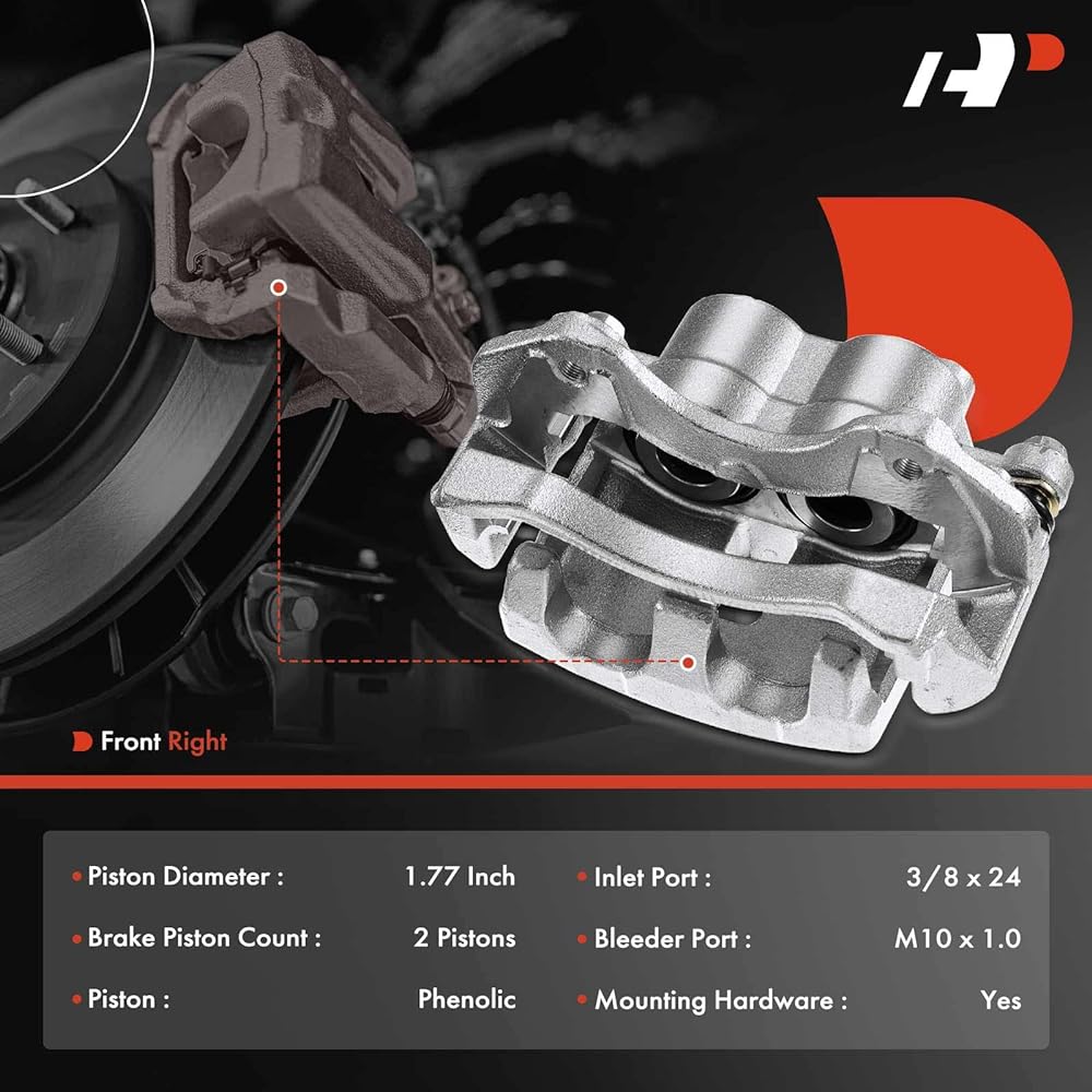 A-PREMIUM Disc Brake Caliper Assembly Bracket Some jeep models Grand Cherokee 1999-2004 4.0L/4.7L Front right assistant seat side
