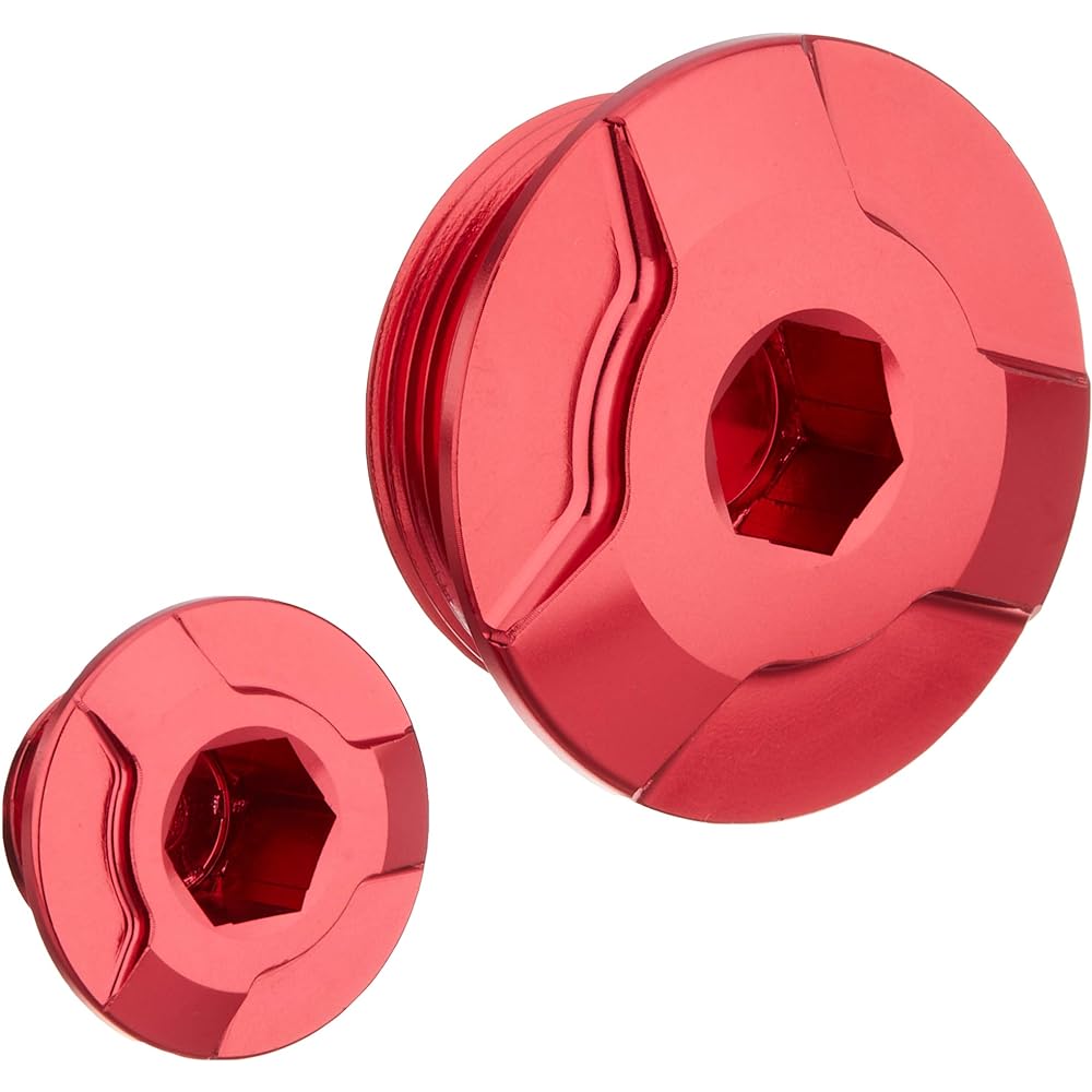 KITACO Timing Hole Cap Set (Red) Super Cub 50/110 CT125 Hunter Cub Monkey 125 Grom CB125R Rebel 250 etc. 753-1001020