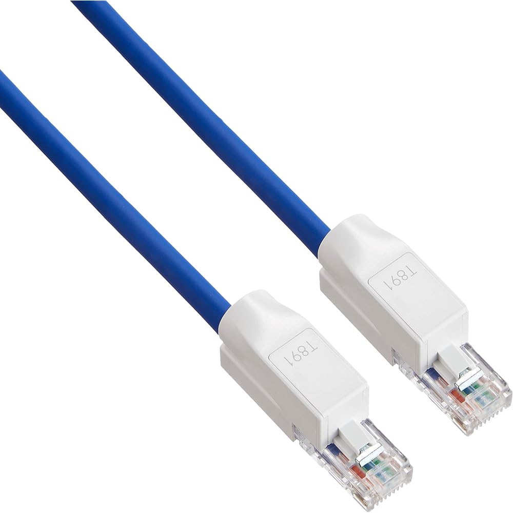 Princeton Keyed LAN Cable 5m Blue PTC-LPBU5