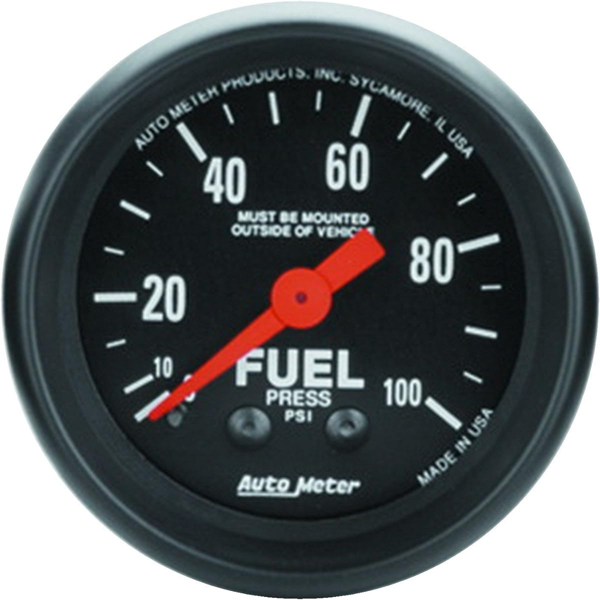 AUTO METER 2612 Z Series Machine fuel pressure gauge