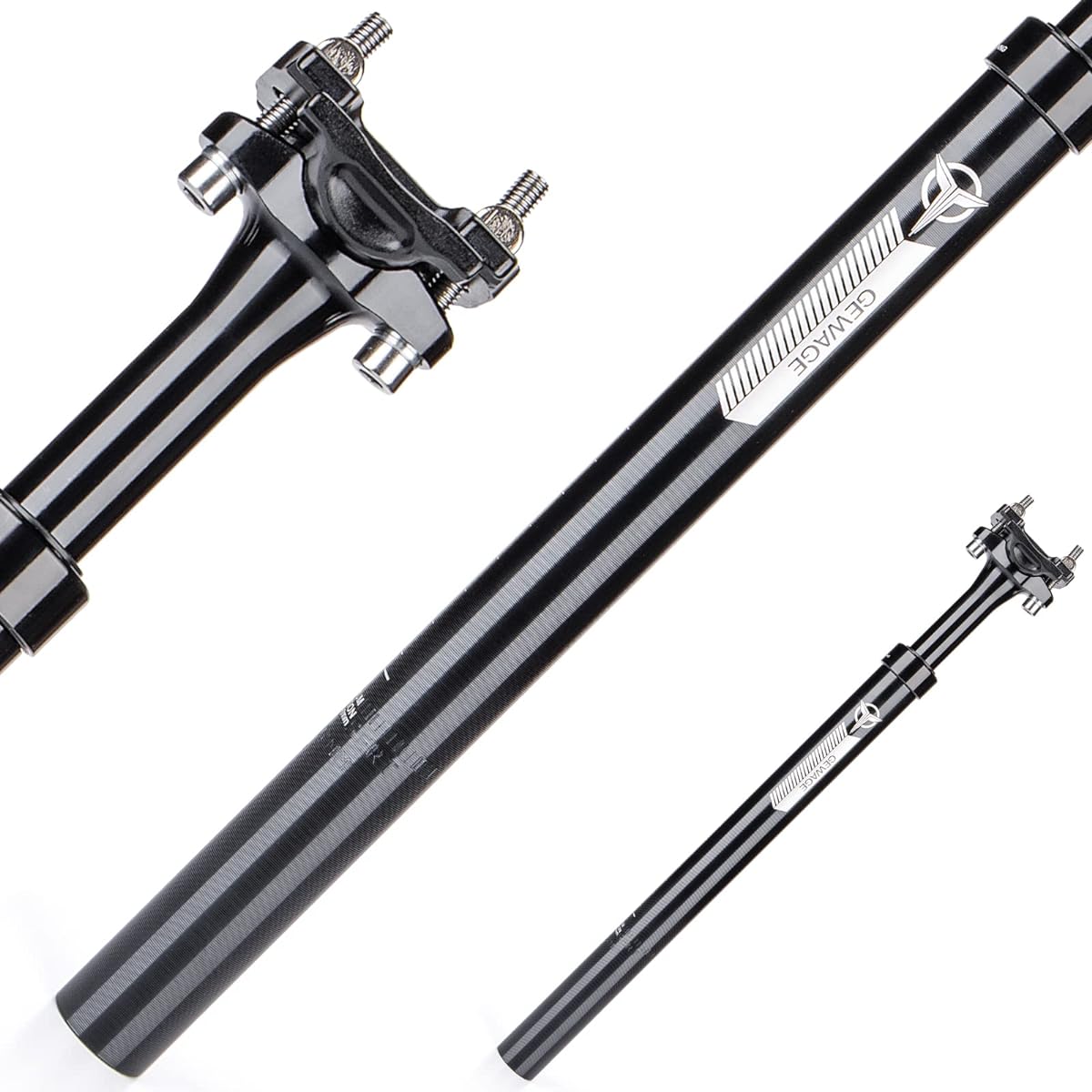 GEWAGE Bicycle Seatpost with Suspension Diameter 30.9mm Length 400mm Aluminum (GE-P003)