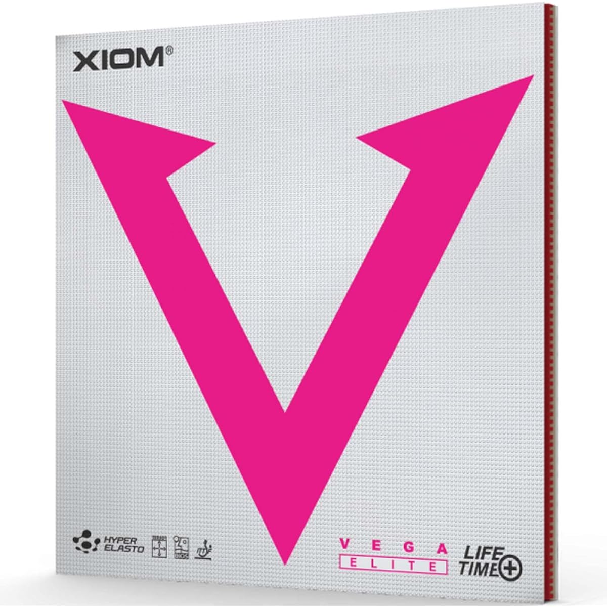 XIOM Table Tennis Rubber Soft Back Vega Elite Black 1.8 10491