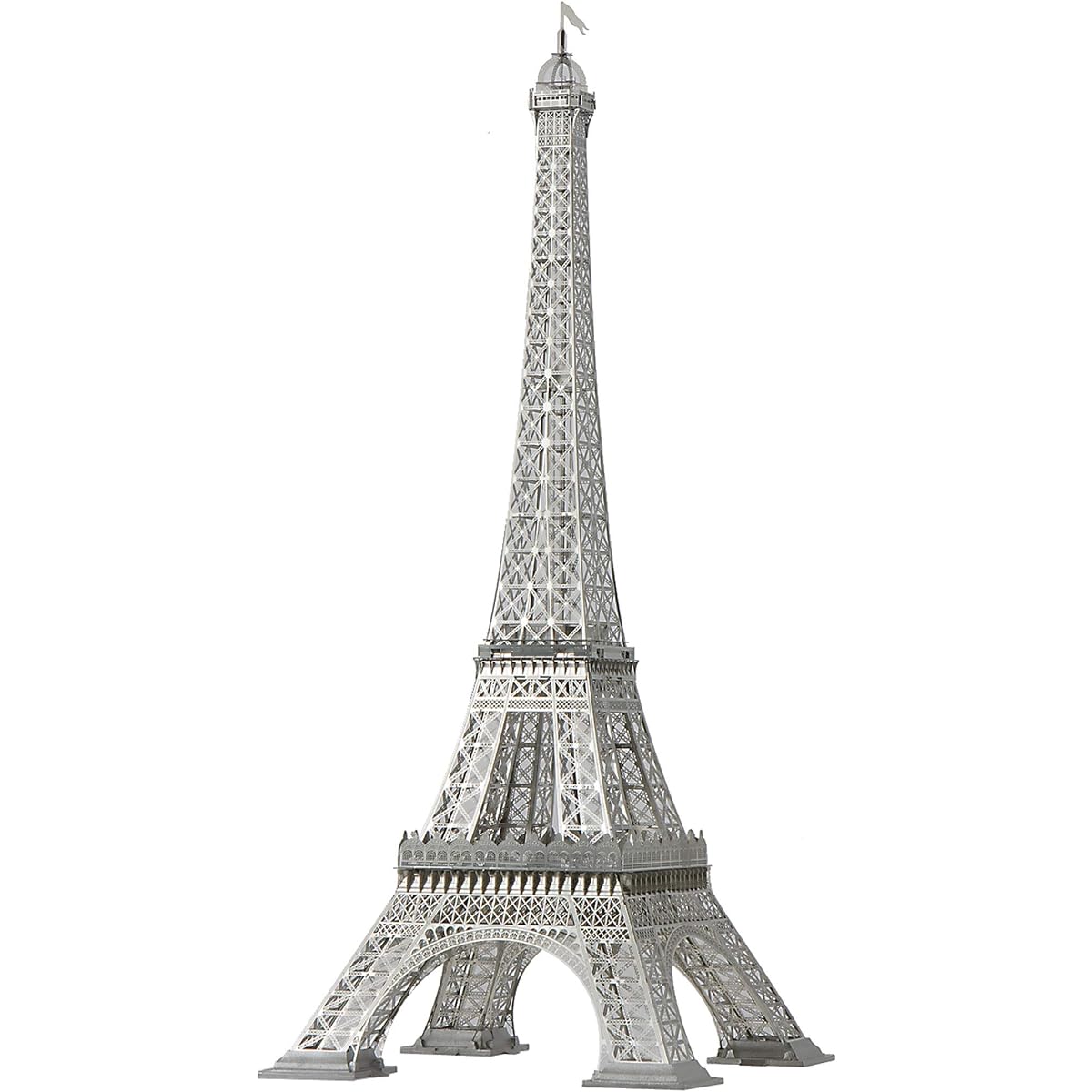 Aero Base E001 1/1000 Eiffel Tower Height 30cm Paris Stainless Steel Etched Metal Assembly Kit Interior
