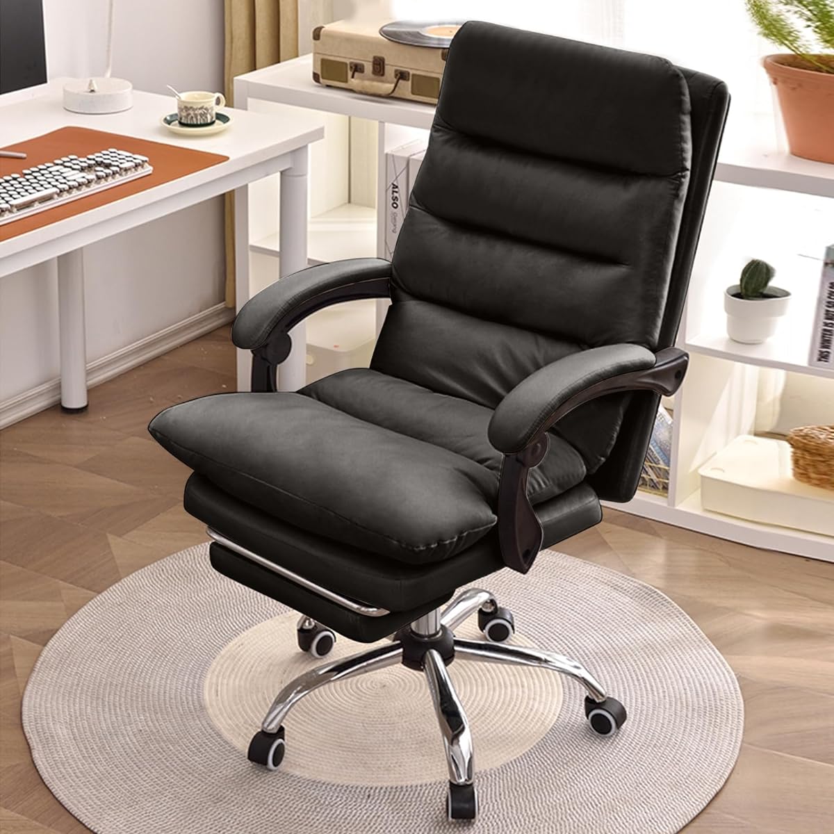 PU Leather Office Chair, Office Chair, 360 Degree Rotation, Desk Chair, Gaming Chair, Computer Chair, Seat Lifting Function, Ergonomic Chair, PC Chair, Telecommuting Chair, Swivel Chair