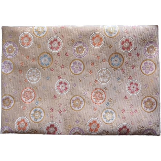 Sutra desk lining, fireproof, flame retardant, Buddhist altar mat, beaten down, sutra desk lining, sutra desk hanging, Sakura circle, no lilyan (width 54 x 35.2 cm (Chukyo type No. 22))