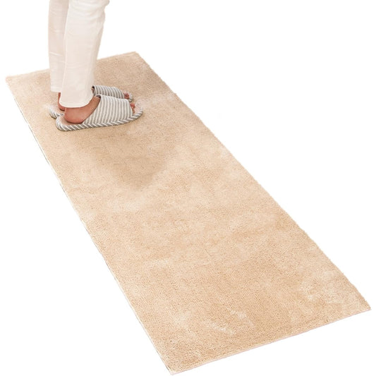 Oka Good Dryness D Nature Long Mat Beige Approx. 50cm x 150cm (Multi-purpose as kitchen mat, entrance mat, living room mat)