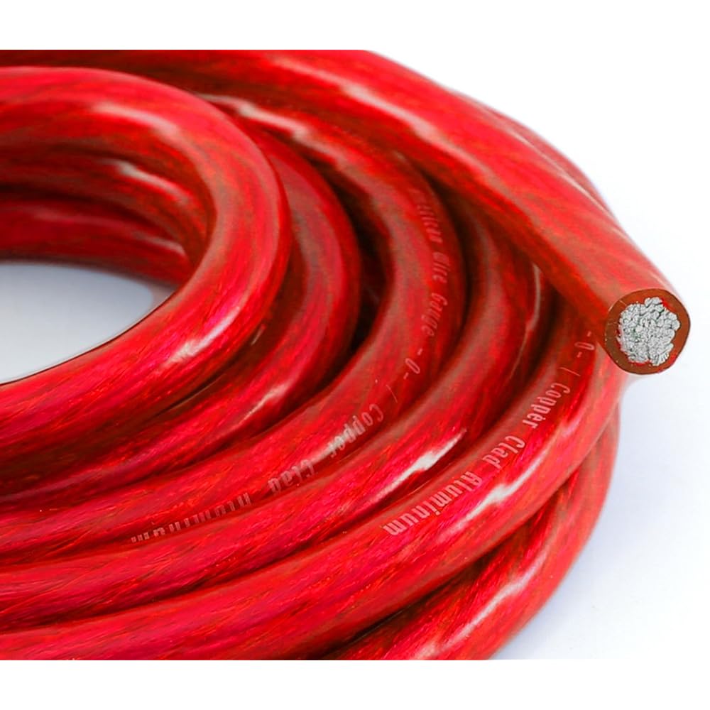 KNUKONCEPTZ BASSIK 4 Gauge Black Power/Earth Line Cable 25 FEET BK-PWR4BL-25