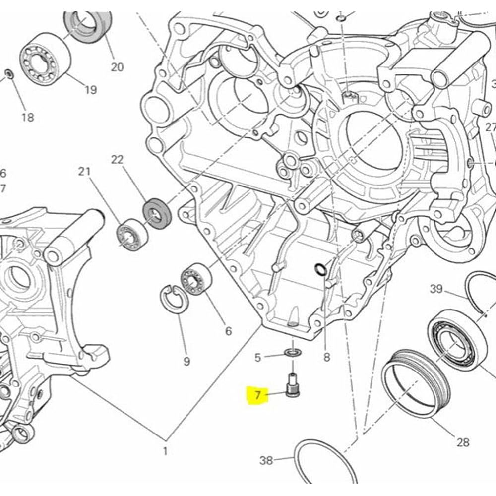 DUCATI OEM oil drag in plug 89320062a Diabelmonster Street Fighter Scrambler