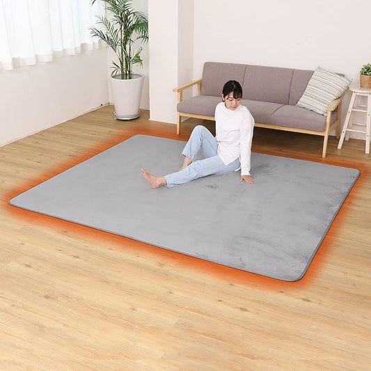 Astro Rug Light Gray 185 x 240 cm Equivalent to about 3 tatami mats Washable Warm Carpet Moisture Absorbing Heat Generating Antibacterial and Odor Resistant Soft Flannel Carpet Non-slip 333-09
