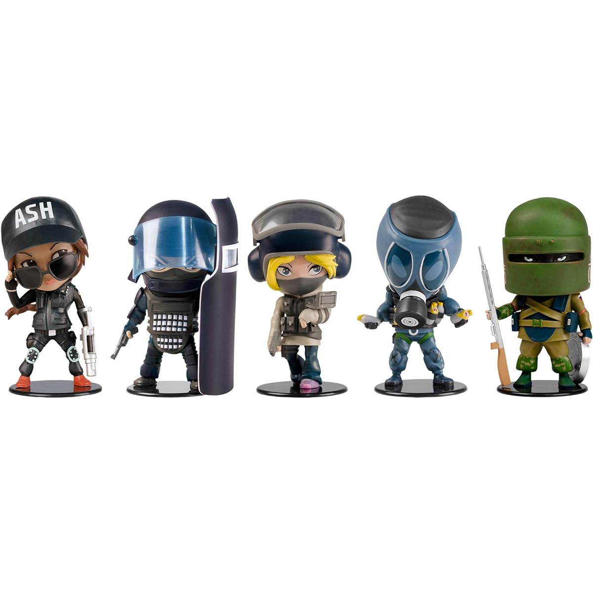 [Ubisoft] 6 Collection Chibi Figure Series 1 Set of 5 (SMOKE/TACHANKA/MONTAGNE/ASH/IQ)