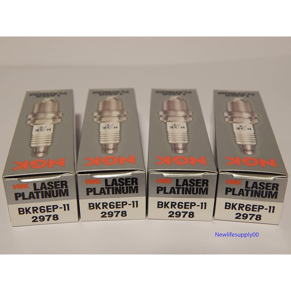 NGK 2978 Laser Platinum Premium Spark Plug BKR6EP -11-4 pieces
