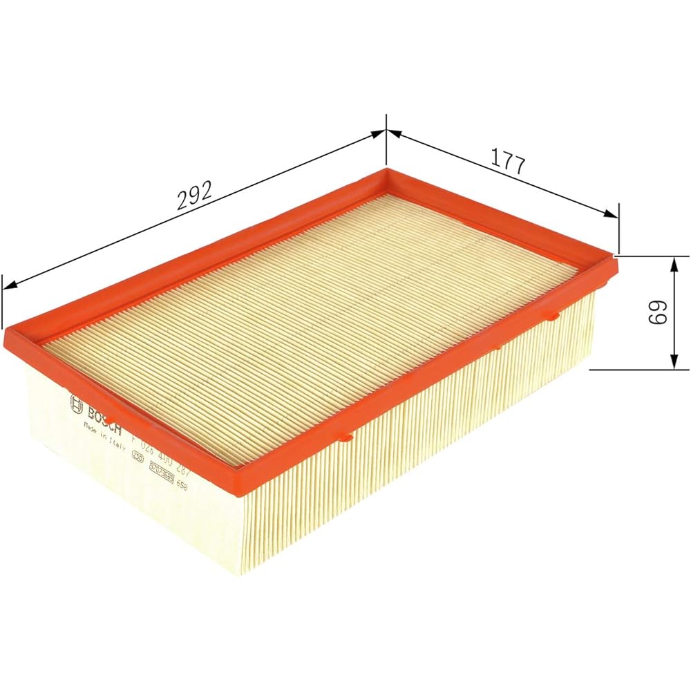 Bosch Air Filter F 026 400 287 Volkswagen Golf [BA5] Alltrack Golf R Golf VII Golf VII [5G1] Passat [3G2] Audi A3 TT [FV3] Coupe TT [FV9] Roadster
