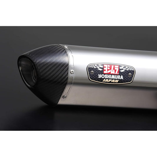 YOSHIMURA Slip-on GSX-S750 [ABS] (17) R-77J Cyclone Government Certification EXPORT SPEC Stainless Steel Cover Carbon End YOSHIMURA 110-150-5W50