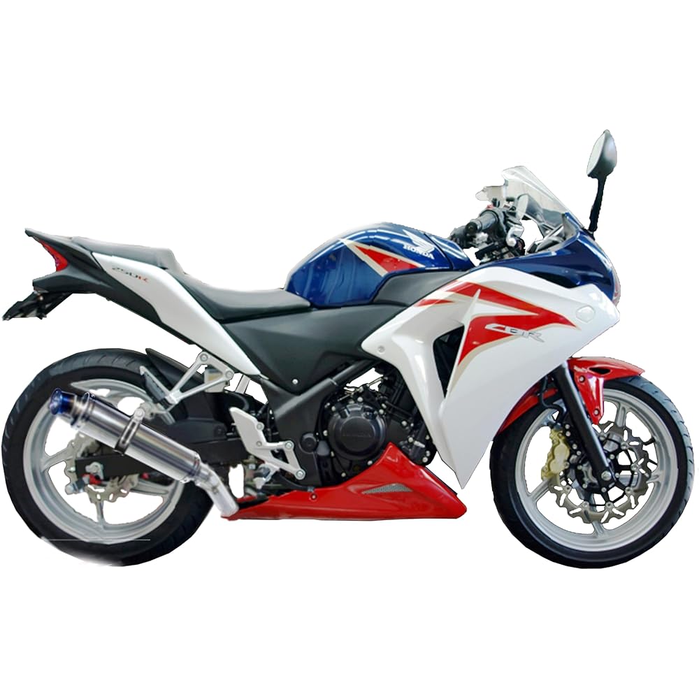 a301-31 Compatible with genuine exhaust pipe, stainless steel, titanium, stainless steel, grilled slash silencer, slip-on muffler set for CBR250R MC41