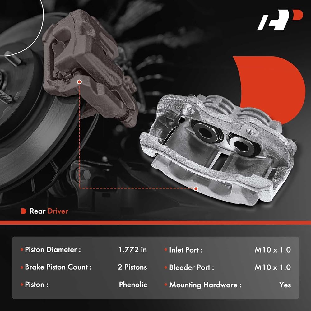 A-PREMIUM Disc Brake Cadillac Chevrolet with Cadillac Chevrolet GMC Model Escalade Avaranto Sylvarad 1500 Subaru Taho Sierra Ukon XL 1500 Rear left driver