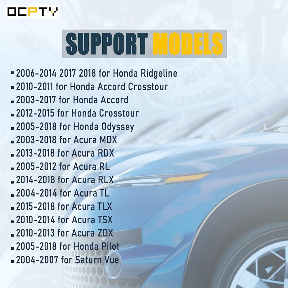 Timing Belt Kit Gasket Tener Bearing Timing Belt Water Pump, OCPTY Compatible Honda Odyssey/04 05 07 07 07 101115 For Honda Pilot