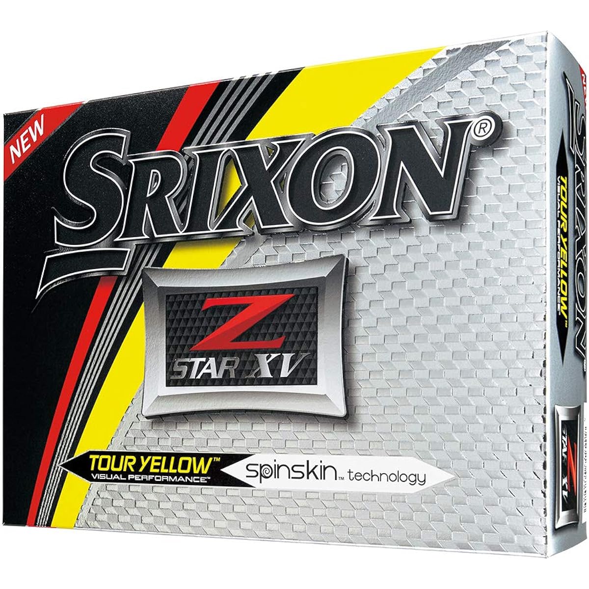 SRIXON Golf Ball Z-Star XV Z-Star XV Golf Ball 2017 Model 4 Piece Construction Parallel Import Product (1 Dozen) Yellow