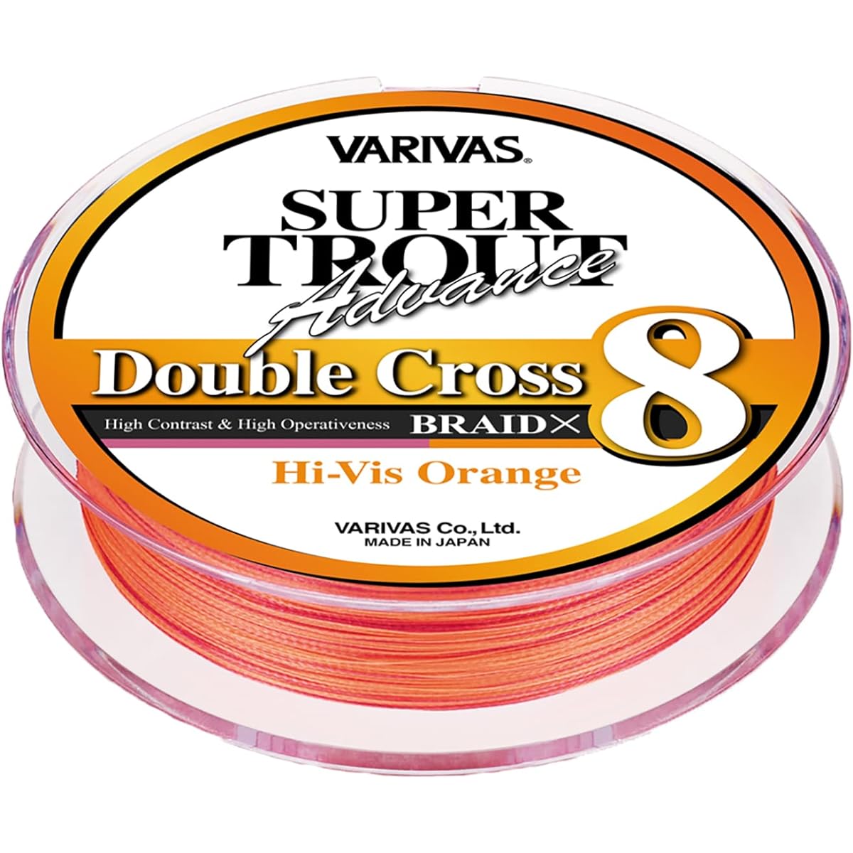 VARIVAS Super Trout Advance Double Cross PE X8 Hivis Orange 100m