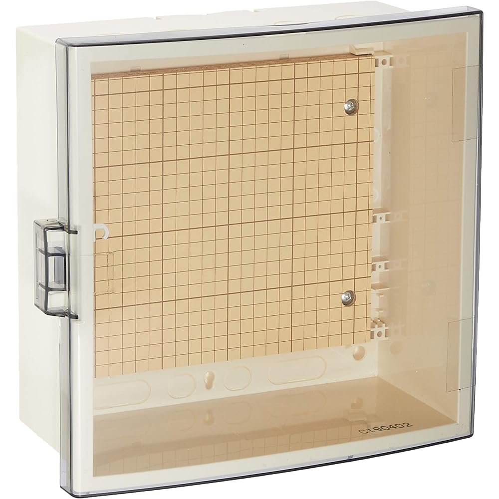 Kawamura Electric Plastic Box ABS Resin with Smoked Acrylic Door Body Cream Color SPN 3030-14T