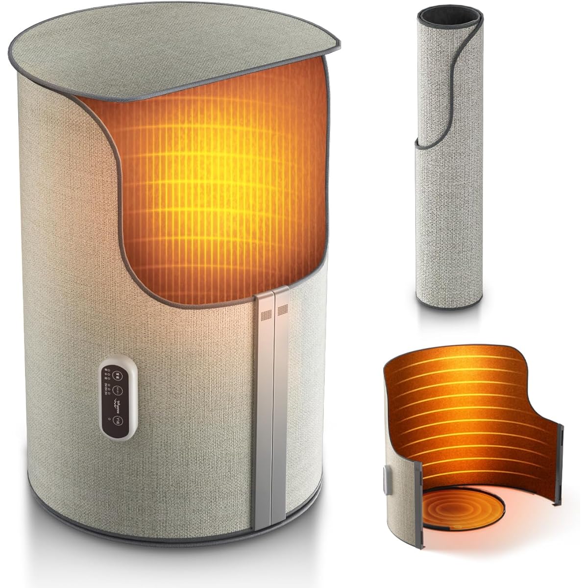 Panel Heater, Desk Heater, [Tubular Type, 360° Heat Generating & Power Saving Measures] Foot Heater, Desk with 3/6/9 Hour Timer, 3 Levels of Temperature Adjustment, Fall Off, Foot Heater, Cold