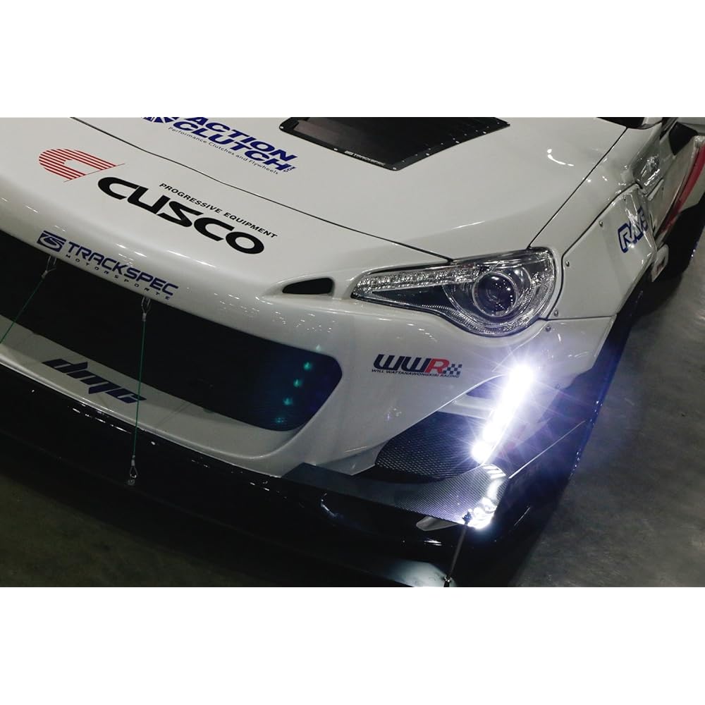 IJDMTOY 30W High Power 10-LED LEDAYFLEX Style Flexible Free Style LED Day Time Running Light Kissenon White