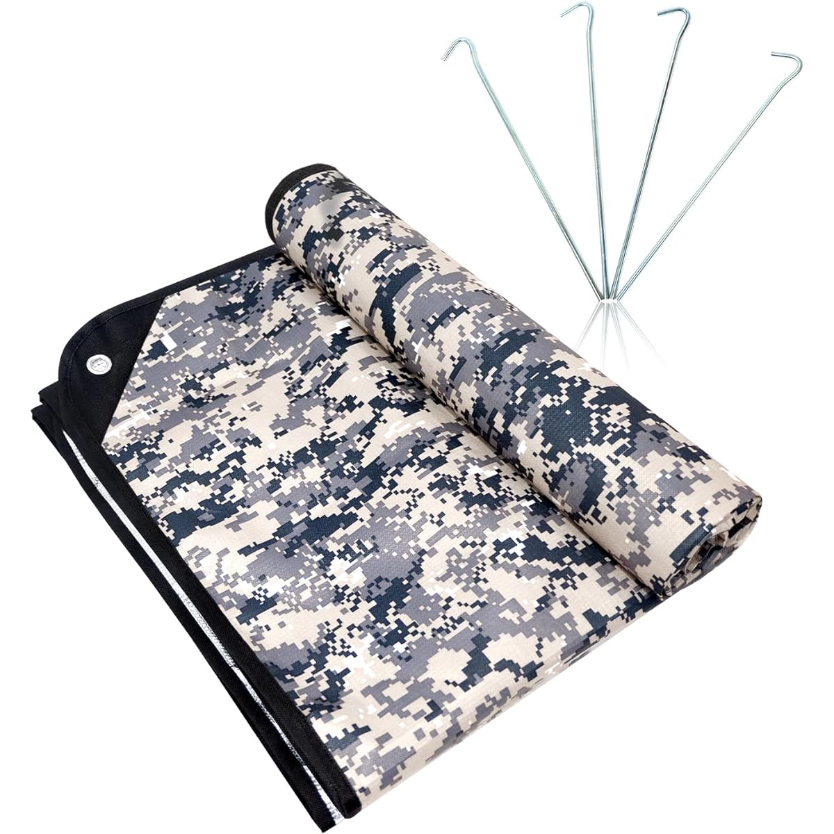 Wild Masquerade: LYN Heavy Camouflage/Camouflage Deformation Emergency Life Blanket/Tent-XL, Hot Space Polyester Film Waterproof Pile Camping, Military, Tarpaulin, Hiking, Climbing and Lifesaving Equipment