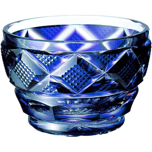 Yamashita Crafts Satsuma Kiriko Traditional Inoguchi Small Lazuli φ6.1×4cm 13040110