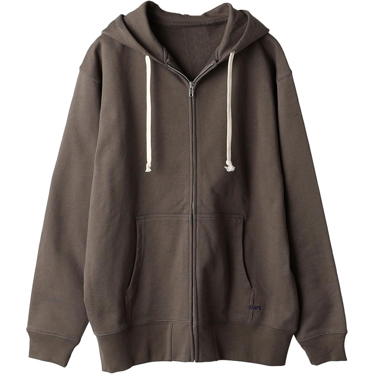 [Ships] Hoodie Micro Embroidery Logo Fleece Sweatshirt Zip Hoodie Men's 112540080