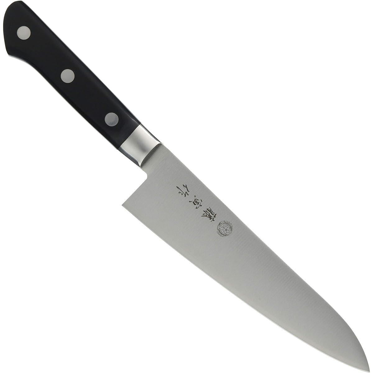 Fujitora Gyuto 180mm Made in Japan Cobalt Alloy Steel Double Edge Chef Knife that can be used not only for meat cutting but also for cooking fish and vegetables DP Cobalt Alloy Steel Split with Base FU-807