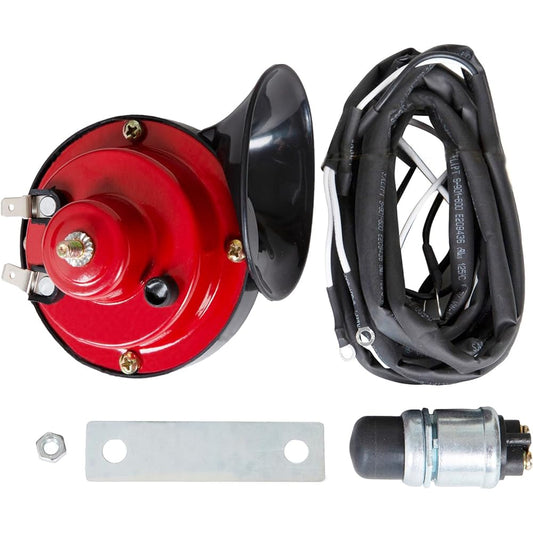 12V Universal Golf Cart Horn Kit with Floor Mount Button for Club Car EZGO Yamaha UTV ATV Boat
