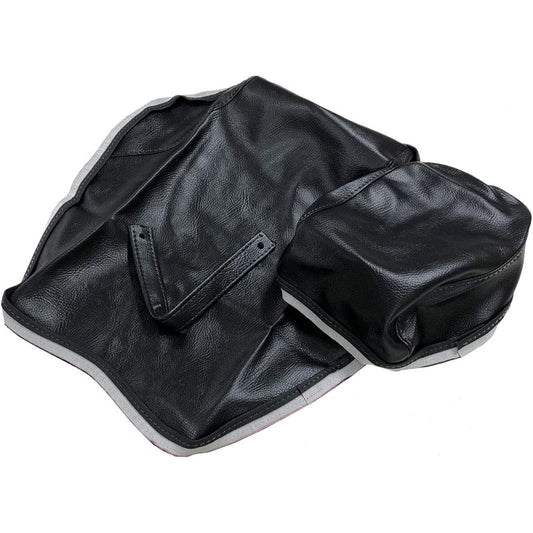 Kawasaki Eliminator 250 EL250 Special Design Seat Cover Made in Japan (Thick Fabric) [Fabric Color: Black/Tandem Belt Included/Stitching: Transparent] Reupholstery Type CHRIS-KCH4005-C90S0