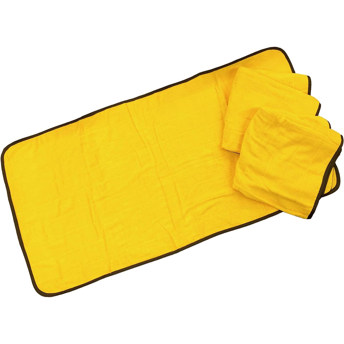 OZ UOMO Sauna Mat 3 Pieces [Large Size] Sauna Popular Home Sauna Sauna Towel 70 x 140cm 100% Cotton Commercial Use (Gold, 3)