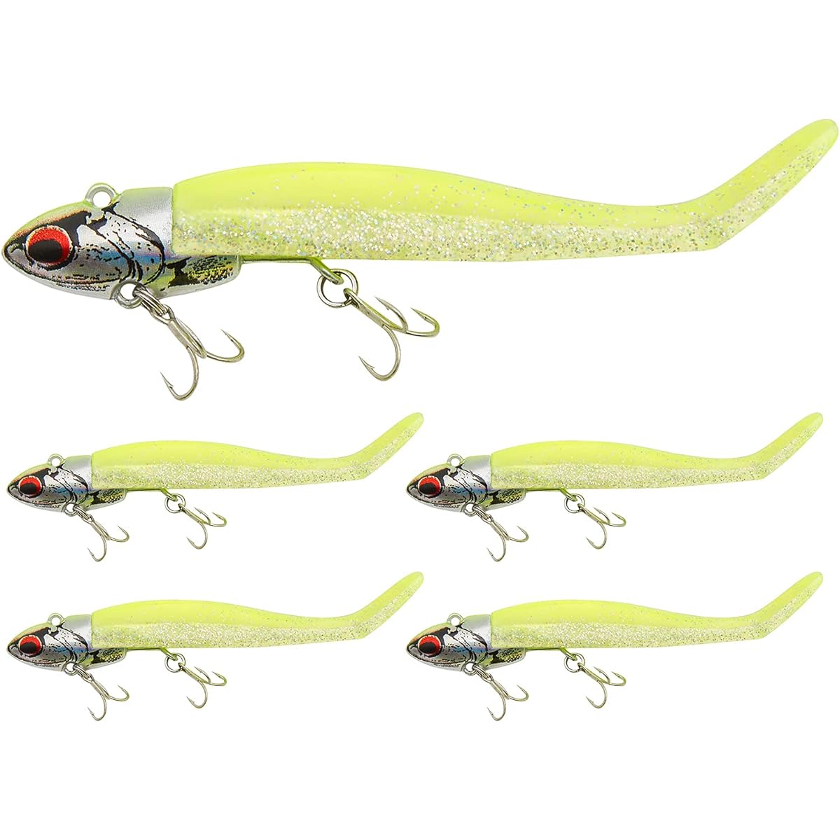 [Seiran Lure] Sea Bass Lure Jig Head Worm 16g 22g 28g Set Shrimp Smell Shad Worm Fish Attracting Power